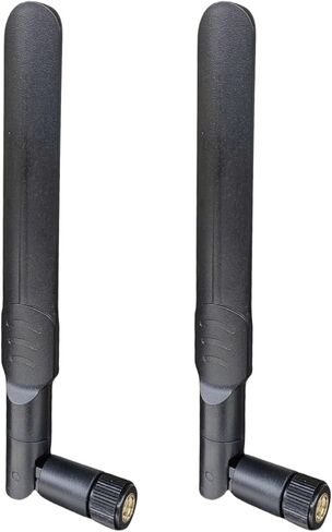 هوائي واي فاي ثنائي النطاق 2.4 جيجا هرتز 5.8 جيجا هرتز 8dBi WiFi RP-SMA هوائي ذكر لأجهزة التوجيه اللاسلكية وشاشة مراقبة سطح المكتب (عبوتان) Gytovvvz in Kuwait