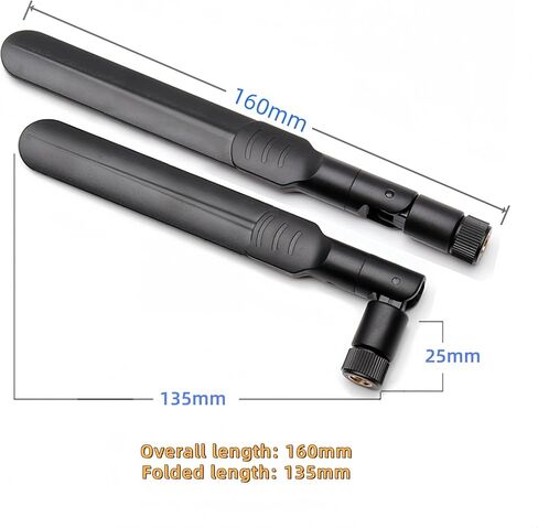 هوائي واي فاي ثنائي النطاق 2.4 جيجا هرتز 5.8 جيجا هرتز 8dBi WiFi RP-SMA هوائي ذكر لأجهزة التوجيه اللاسلكية وشاشة مراقبة سطح المكتب (عبوتان) Gytovvvz in Kuwait