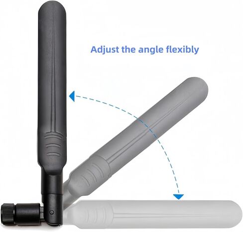 هوائي واي فاي ثنائي النطاق 2.4 جيجا هرتز 5.8 جيجا هرتز 8dBi WiFi RP-SMA هوائي ذكر لأجهزة التوجيه اللاسلكية وشاشة مراقبة سطح المكتب (عبوتان) Gytovvvz in Kuwait