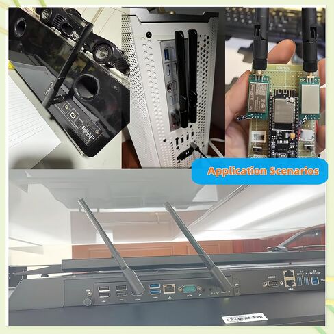 هوائي واي فاي ثنائي النطاق 2.4 جيجا هرتز 5.8 جيجا هرتز 8dBi WiFi RP-SMA هوائي ذكر لأجهزة التوجيه اللاسلكية وشاشة مراقبة سطح المكتب (عبوتان) Gytovvvz in Kuwait