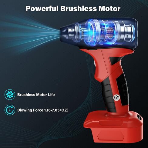 TPDL Mini Jet Blower مروحة توربو عنيفة محمولة لبطارية Milwaukee M12 12V، مروحة محمولة لاسلكية عالية السرعة 4 سرعات، لتنظيف لوحة مفاتيح الكمبيوتر، وتجفيف الشعر، والتخييم، وفي الهواء الطلق (بدون بطارية) in Saudi Arabia