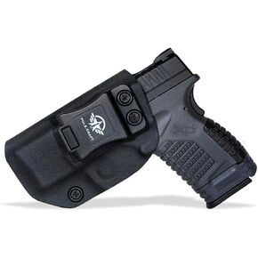POLE.CRAFT IWB Kydex Holster Fit: Springfield XD-S 3.3" 9mm / .40 S&W / .45 ACP Single Stack & XD-S MOD.2 3.3" Pistol⎜Inside Waistband Carry⎜Adj. Cant Retention⎜Cover Mag-Button⎜No Wear⎜No Jitter in Kuwait