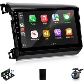ستيريو سيارة VQU لهوندا سيفيك 2012 إلى 2015 لاسلكي Apple Carplay Android Auto، راديو لسيارة Honda Civic Car Play يدعم 5G WiFi GPS Navigation FM RDS EQ DSP مستقبل الصوت SWC AHD كاميرا، 2 + 32 جيجابايت in Kuwait