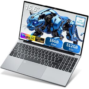 Gaming laptop,15.6 inch Laptop Computer, Laptops Celeron N5095 Processor, 16GB 512GB SSD FHD 1920 * 1080 Display 180 Angle Opening Fingerprint Unlock Backlit Keyboard HDMI Traditional Computers in Kuwait