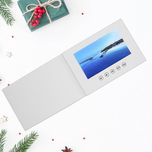 Video Greeting Card with LCD Screen and Builtin Speaker - 720P HD Video Playback, 500mAh Battery, Customizable for Weddings, Birthdays, Anniversaries, and Special Events (7inch) in Kuwait