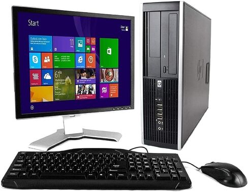 HP Compaq Desktop Computer(Core I5 Upto 3.4GHz,4GB,250GB,WiFi,VGA,DP,DVD,Windows 10-Multi Language-English/Spanish/French) Package with 20in Monitor(Brands May Vary)(CI5)(Renewed) in Saudi Arabia