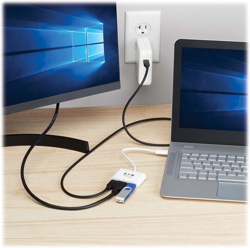 Tripp Lite USB C to HDMI Multiport Video Adapter Converter 1080p w/ USB-A Hub, USB-C PD Charging, Gigabit Ethernet Port (Gbe), Thunderbolt 3 Compatible, USB Type C, USB Type-C (U444-06N-HGU-C) in Saudi Arabia