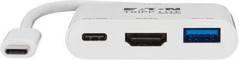 Tripp Lite USB C to HDMI Multiport Video Adapter Converter 1080p w/ USB-A Hub, USB-C PD Charging, Gigabit Ethernet Port (Gbe), Thunderbolt 3 Compatible, USB Type C, USB Type-C (U444-06N-HGU-C) in Saudi Arabia