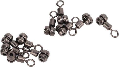 10pcs 3 Way Fishing Swivels, Brass Barrel Triple Swivel Connectors with T Turn Design, Anti Cross Line Fishing Swivels for Freshwater Saltwater Fishing in Saudi Arabia