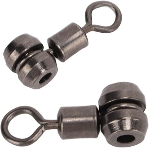 10pcs 3 Way Fishing Swivels, Brass Barrel Triple Swivel Connectors with T Turn Design, Anti Cross Line Fishing Swivels for Freshwater Saltwater Fishing in Saudi Arabia
