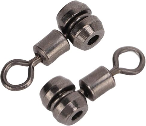 10pcs 3 Way Fishing Swivels, Brass Barrel Triple Swivel Connectors with T Turn Design, Anti Cross Line Fishing Swivels for Freshwater Saltwater Fishing in Saudi Arabia