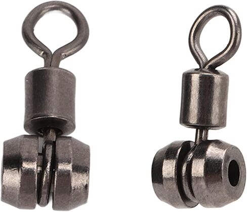 10pcs 3 Way Fishing Swivels, Brass Barrel Triple Swivel Connectors with T Turn Design, Anti Cross Line Fishing Swivels for Freshwater Saltwater Fishing in Saudi Arabia