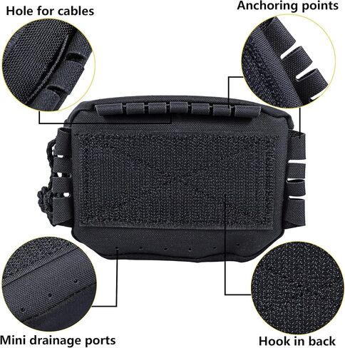 Tactical NVG Battery Pouch Helmet Mounted, Counter Weight Pouch GP Balance Retention for Fast MK1 PJ Airsoft Helmet in Saudi Arabia