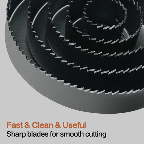 Hole Saw Kit Bi Metal, with 3/4" to 2-1/2" 22 PCS Saw Blades in Case, Hole Saw Set for Metal, Wood and Plastic, with Clean and Smooth Cutting Edge, Fast Chip Removal in Saudi Arabia