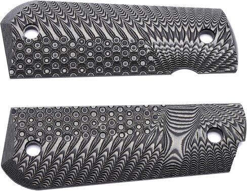Guuun 1911 Grips G10, Full Size Government Grips, Bobtail Round Butt Cut, Eagle Wing Golf Texture in Saudi Arabia