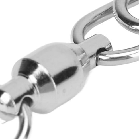 30Pcs Ball Bearing Fishing Swivels, Stainless Steel Snap Swivels High Strength for Saltwater Freshwater with Coastlock Easy Open Close in Saudi Arabia