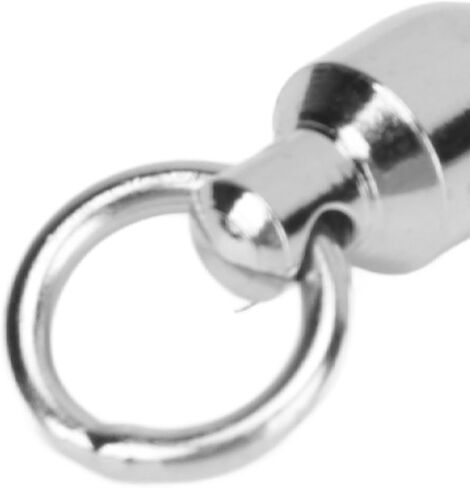 30Pcs Ball Bearing Fishing Swivels, Stainless Steel Snap Swivels High Strength for Saltwater Freshwater with Coastlock Easy Open Close in Saudi Arabia