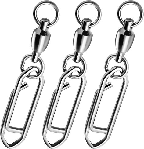 Uenhoy 30 Pack Fishing Speed Clips Quick-Change Fishing Swivels Ball Bearing Fishing Power Clips, Quick Snap Connector Tackles in Saudi Arabia