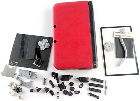حافظة حماية كاملة لوحدة التحكم نينتندو 3DSLL 3DSXL مع ملحقات الأزرار (أسود) in Saudi Arabia