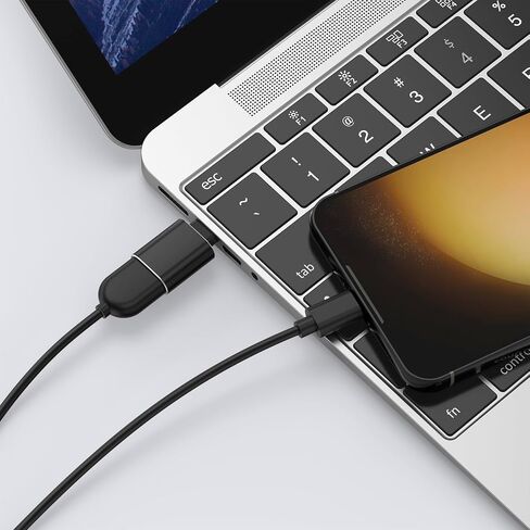 4 حزم محول USB C إلى USB، محول USB C ذكر إلى USB أنثى لجهاز MacBook Pro، iPhone 15 16 17 Pro Max، Samsung Galaxy S9 S10 S20 S21 S22 S23 S24 S25 Ultra والمزيد من الأجهزة من النوع C (أسود) in Saudi Arabia