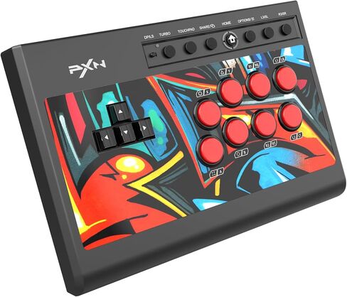 PXN X8 Arcade Stick - Fight Stick Joystick with Turbo and Green Axis Mechanical Buttons Game Controller Joystick in Saudi Arabia