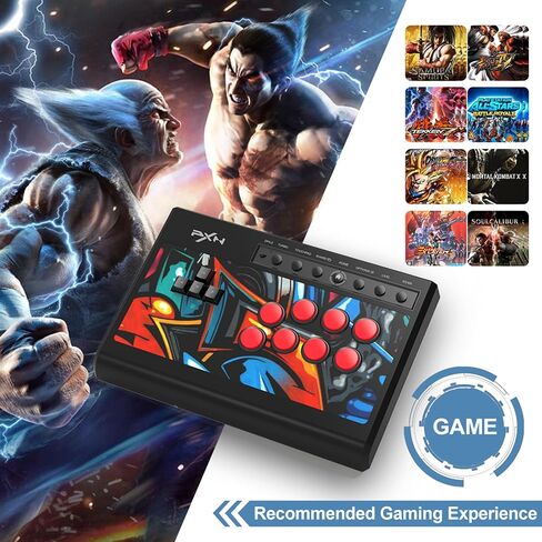 PXN X8 Arcade Stick - Fight Stick Joystick with Turbo and Green Axis Mechanical Buttons Game Controller Joystick in Saudi Arabia