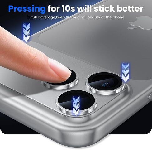 صحارى - واقي عدسة كاميرا قوي للغاية لهاتف iPhone 17 Pro (عبوتان)، تيتانيوم قوي، شفاف عالي الدقة، مضاد لبصمات الأصابع، سهل التركيب، أزرق غامق، (ZD00187) in Saudi Arabia
