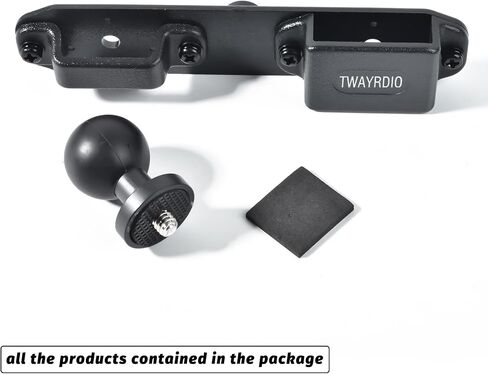 TWAYRDIO Handheld Radio and Mic Holder Bracket, Belt Clip Hanger with 25mm 1" Ball Adapter for Motorola Talkabout Midland BaoFeng Retevis Yaesu HT, Walkie Talkies, Two Way Radios, Speaker Mics in Saudi Arabia