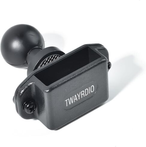 TWAYRDIO Handheld Radio and Mic Holder Bracket, Belt Clip Hanger with 25mm 1" Ball Adapter for Motorola Talkabout Midland BaoFeng Retevis Yaesu HT, Walkie Talkies, Two Way Radios, Speaker Mics in Saudi Arabia