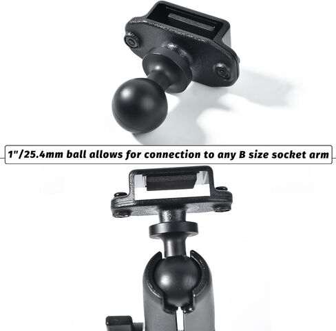 TWAYRDIO Handheld Radio and Mic Holder Bracket, Belt Clip Hanger with 25mm 1" Ball Adapter for Motorola Talkabout Midland BaoFeng Retevis Yaesu HT, Walkie Talkies, Two Way Radios, Speaker Mics in Saudi Arabia