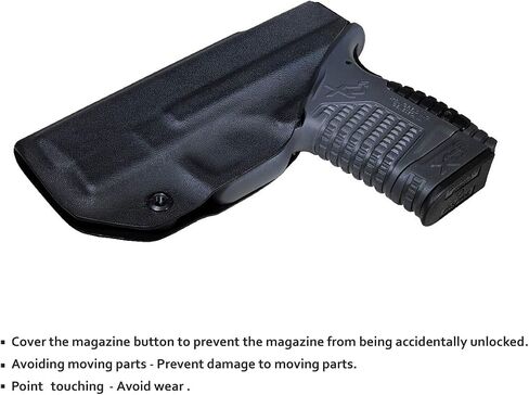 POLE.CRAFT IWB Kydex Holster Fit: Springfield XD-S 3.3" 9mm / .40 S&W / .45 ACP Single Stack & XD-S MOD.2 3.3" Pistol⎜Inside Waistband Carry⎜Adj. Cant Retention⎜Cover Mag-Button⎜No Wear⎜No Jitter in Kuwait