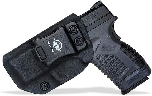 POLE.CRAFT IWB Kydex Holster Fit: Springfield XD-S 3.3" 9mm / .40 S&W / .45 ACP Single Stack & XD-S MOD.2 3.3" Pistol⎜Inside Waistband Carry⎜Adj. Cant Retention⎜Cover Mag-Button⎜No Wear⎜No Jitter in Saudi Arabia