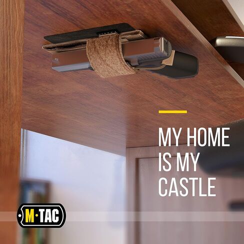 M-TAC Universal Gun Holster - حامل مسدس تكتيكي CCW قابل للتعديل للحمل المخفي في حقائب المركبات أو العبوات، حافظة مسدس متينة 9 مم ومعدات EDC اليومية للرجال والنساء in Saudi Arabia