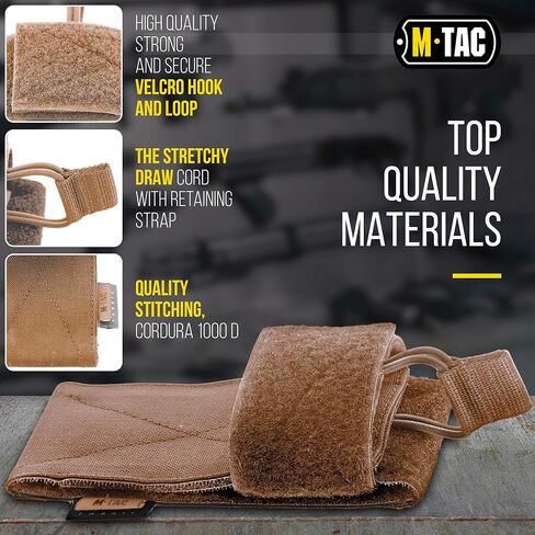 M-TAC Universal Gun Holster - حامل مسدس تكتيكي CCW قابل للتعديل للحمل المخفي في حقائب المركبات أو العبوات، حافظة مسدس متينة 9 مم ومعدات EDC اليومية للرجال والنساء in Saudi Arabia