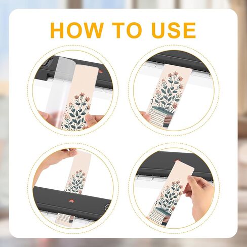 100pcs Bookmark Laminating Pouches, 8.27x2in Hot Laminating Pouches 4.9 Mils Clear Bookmark Sleeves Blank Bookmark Holders Plastic Thermal Laminating Pockets for Book Lovers Nature Lovers in Saudi Arabia