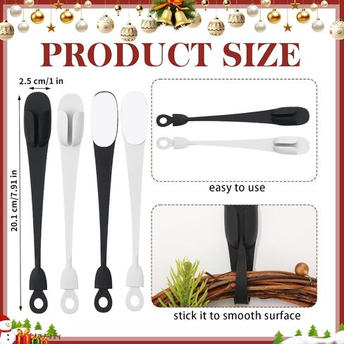 12 Pcs Cord Bundlers Organizer for Appliances, Black | Self Adhesive Kitchen Sticky Silicone Holder Organizer for Air Fryer, Toaster, Home Decorations Accessories in Kuwait