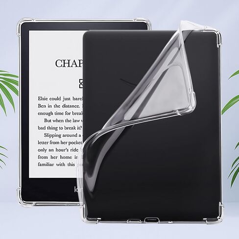 Clear Case for 6.8" Kindle Paperwhite 11th Generation 2021, Soft Transparent TPU Cover with Enhanced Corners for Kindle Paperwhite M2L3EK / M2L4EK in Saudi Arabia