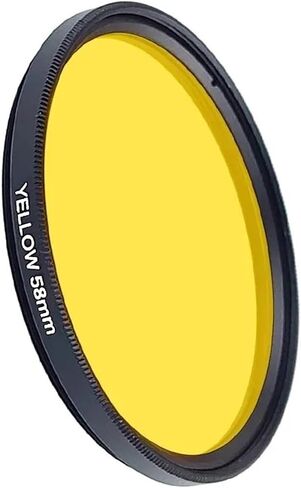 Filter Color Yellow Orange Seawater Fish Tank Coral Filtor 49MM 52MM 58MM 67MM 77MM for Canon for Nikon Camera Accessories Excellent(49mm,Yellow) in Saudi Arabia