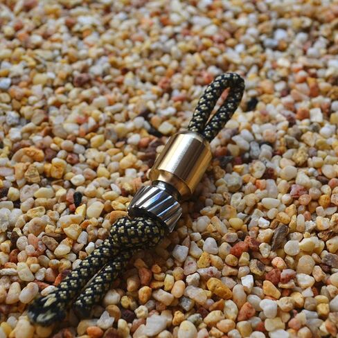 Paracord Bead EDC Necklace Bead, Brass & Titanium in Saudi Arabia