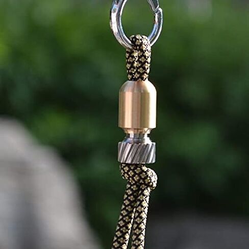 Paracord Bead EDC Necklace Bead, Brass & Titanium in Saudi Arabia