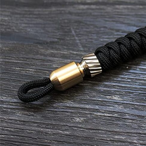 Paracord Bead EDC Necklace Bead, Brass & Titanium in Saudi Arabia