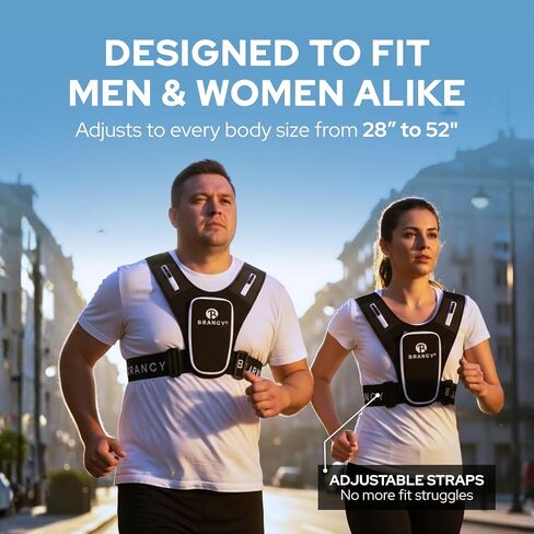 Brancy Running Phone Holder Vest - Reflective Running Vest for Women & Men with 2 Shoulder Zipper Pockets | Alternative Lightweight Backpack | Adjustable Waterproof Running Vest with Phone Holder in Saudi Arabia