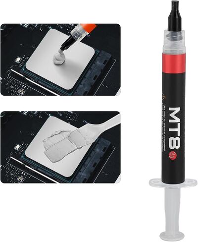Non Conductive Thermal Paste with High Thermal Conductivity, Lasts 5 Years, 2g Net Weight, for CPU, Graphics Card, Easy Application, Silicone Grease Material in Saudi Arabia