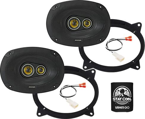 KICKER Speakers 6X9 inch for Toyota Camry 2012-2017 Upgrade Kit - Pair of CS Series with Adapters and Harness, Car Audio Front Door Speaker CSC6934, 46CSC6934 in Saudi Arabia
