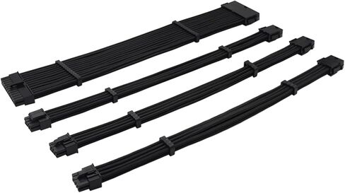 كابل إمداد الطاقة 18AWG / 24pin ATX /4+4pin EPS /2 X 6+2pin PCI-E PSU طقم كابل تمديد 30 سم (أحمر) in Saudi Arabia