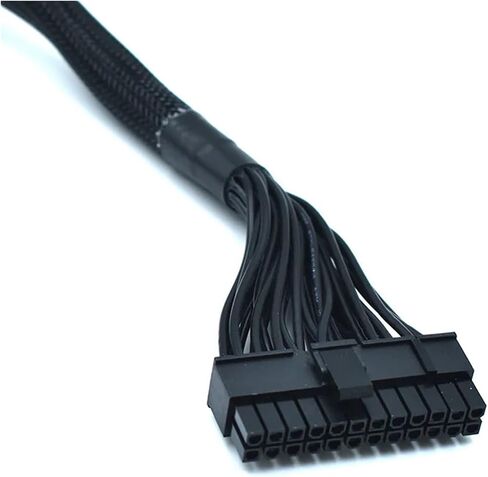 18 Pin+10 Pin to 24 Pin ATX PSU Power Braided Sleeved Modular Cable for P750GM P850GM P1000GM PSU in Saudi Arabia