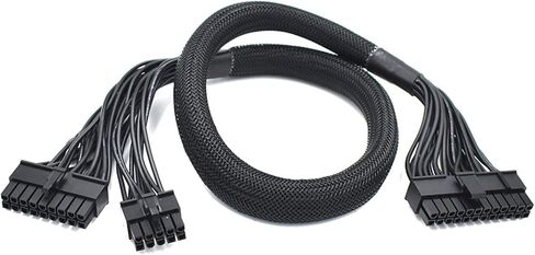 18 Pin+10 Pin to 24 Pin ATX PSU Power Braided Sleeved Modular Cable for P750GM P850GM P1000GM PSU in Saudi Arabia