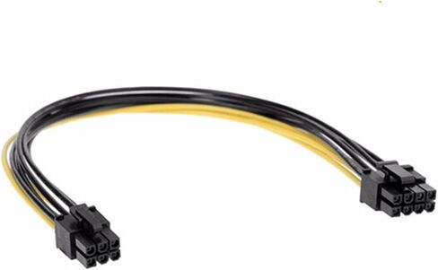 PCIe 6Pin to 6+2 Pin Power Supply Cable 8 Pin to 6 Pin PCI Graphics Card Power Cable Male to Male Port 0.5M in Saudi Arabia
