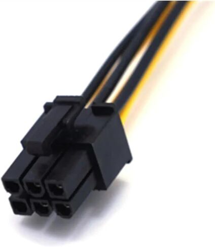 PCIe 6Pin to 6+2 Pin Power Supply Cable 8 Pin to 6 Pin PCI Graphics Card Power Cable Male to Male Port 0.5M in Saudi Arabia