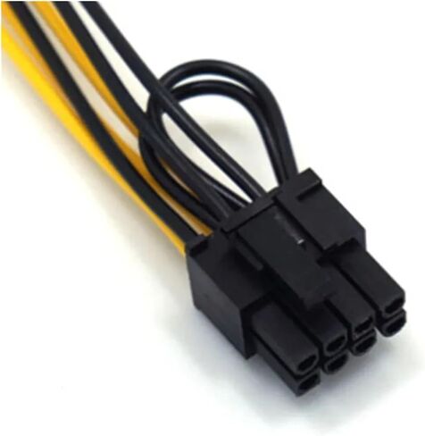 PCIe 6Pin to 6+2 Pin Power Supply Cable 8 Pin to 6 Pin PCI Graphics Card Power Cable Male to Male Port 0.5M in Saudi Arabia